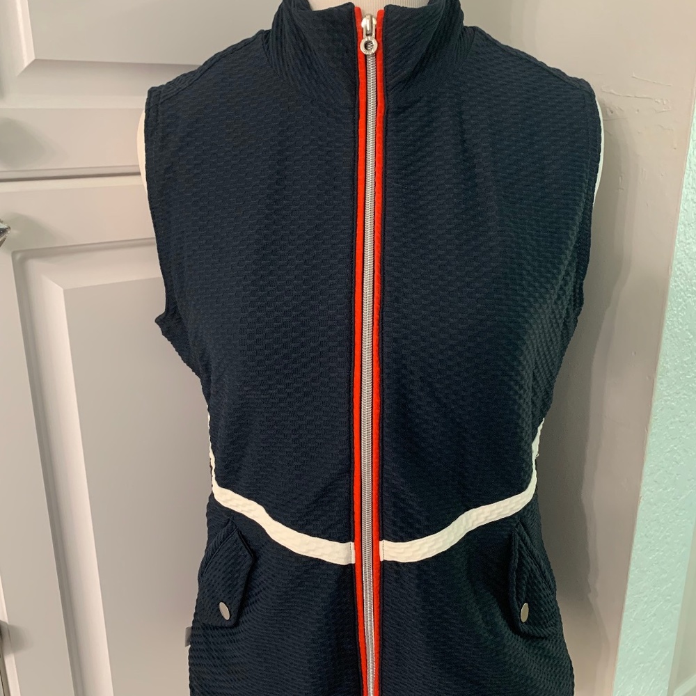 Tail Ladies Navy Golf Sports Vest, size Medium